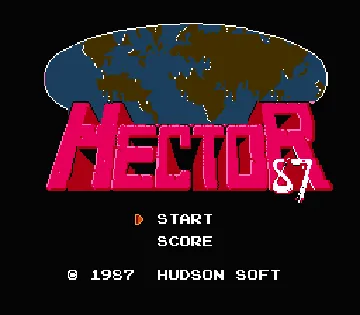 Hector '87 (Japan) screen shot title